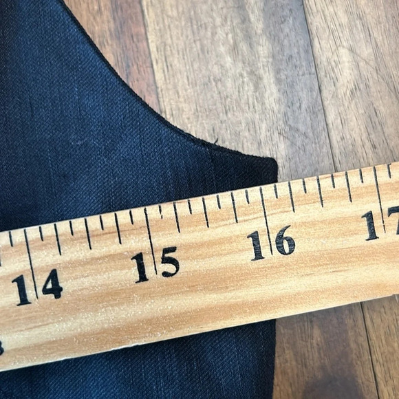 Milly Sleeveless Little Black Dress Bondage Pockets V-Neck Size 6 0039 - Picture 10 of 12